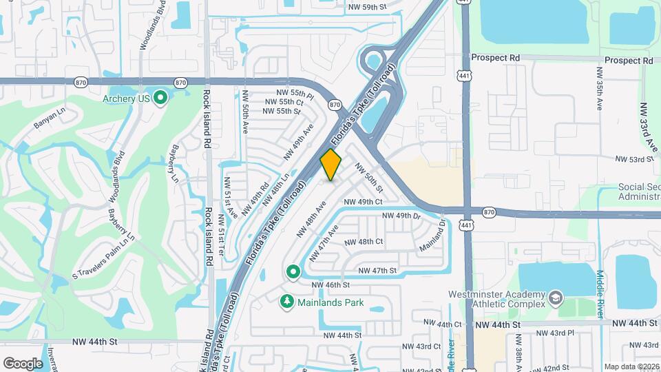 4804 NW 49th Ct Map and Location Details