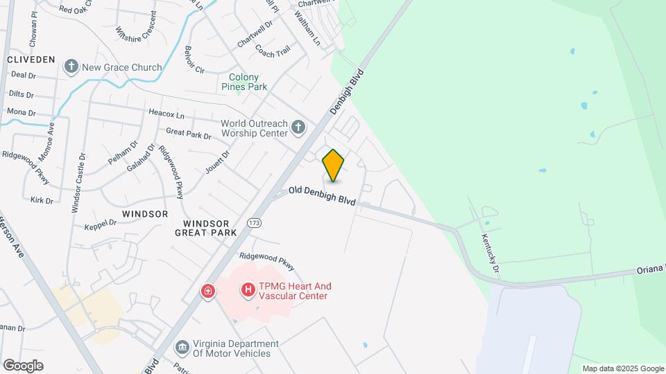 1047 Old Denbigh Blvd Mapa y Detalles de la Ubicación