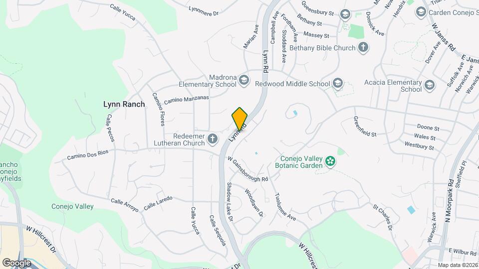 1153 Monte Sereno Dr Map and Location Details