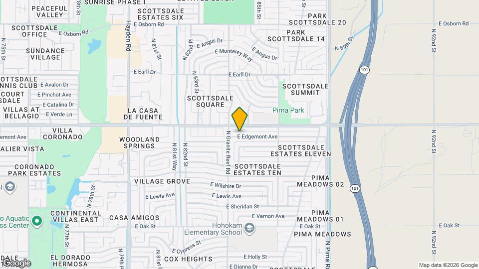 8420 E Edgemont Ave Mapa y Detalles de la Ubicación