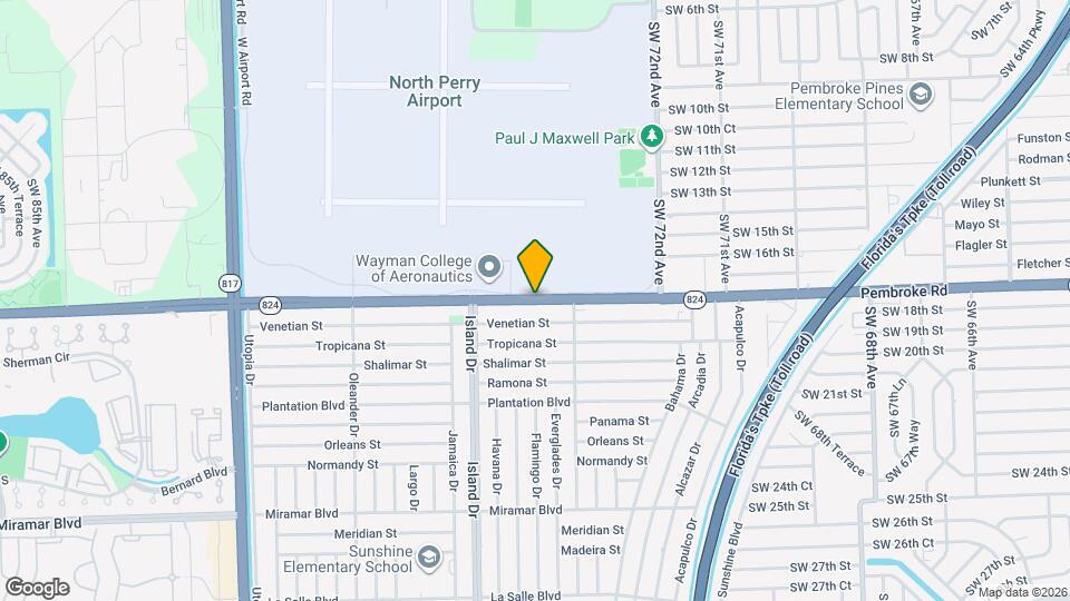 7640 Pembroke Rd, Unit C Mapa y Detalles de la Ubicación