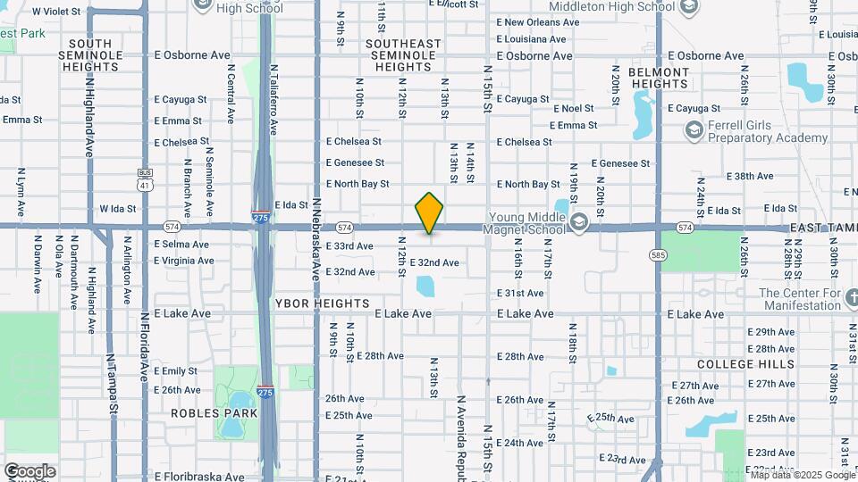 1216 E 33rd Ave Map and Location Details