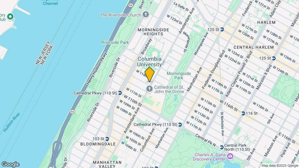 1080 Amsterdam Ave Map and Location Details