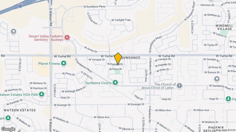 22959 W Papago St Mapa y Detalles de la Ubicación