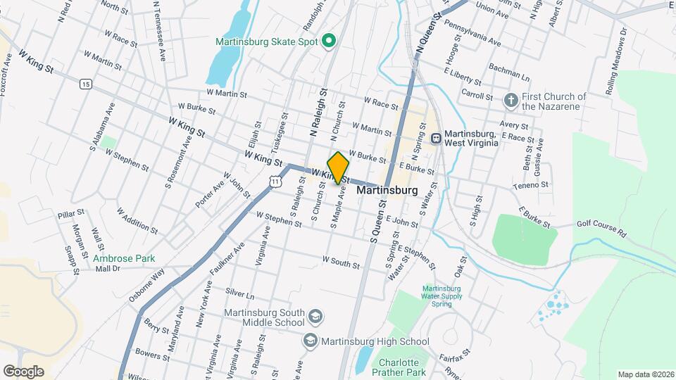 211 S Maple Ave Map and Location Details