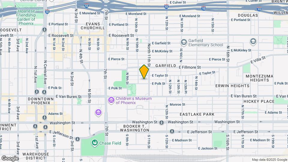 1018 E Polk St, Unit 1 Map and Location Details