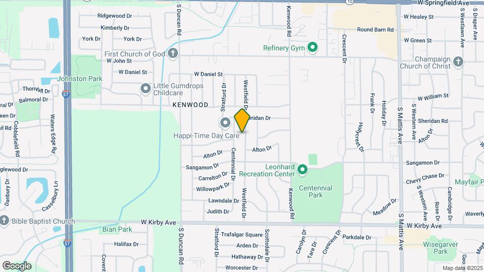 1105 Westfield Dr Map and Location Details