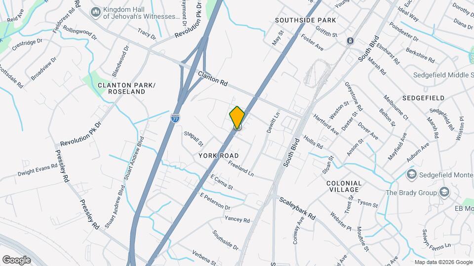 3735 S Tryon St Map and Location Details