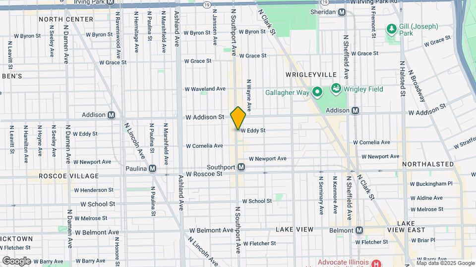 1347 W Eddy St, Unit 205 Map and Location Details