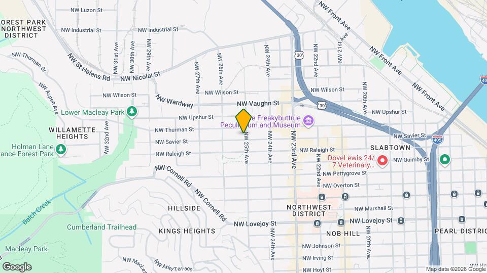 1705 NW 25th Ave Mapa y Detalles de la Ubicación