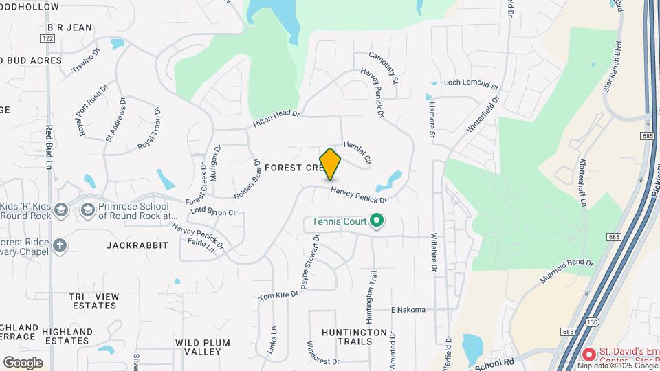 3816 Harvey Penick Dr Map and Location Details