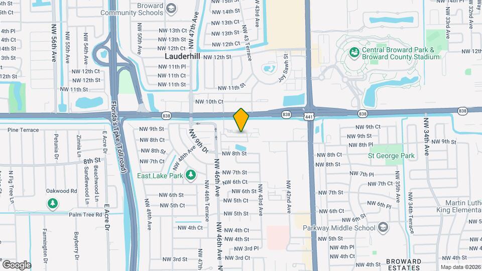 4393 NW 9th St. Map and Location Details