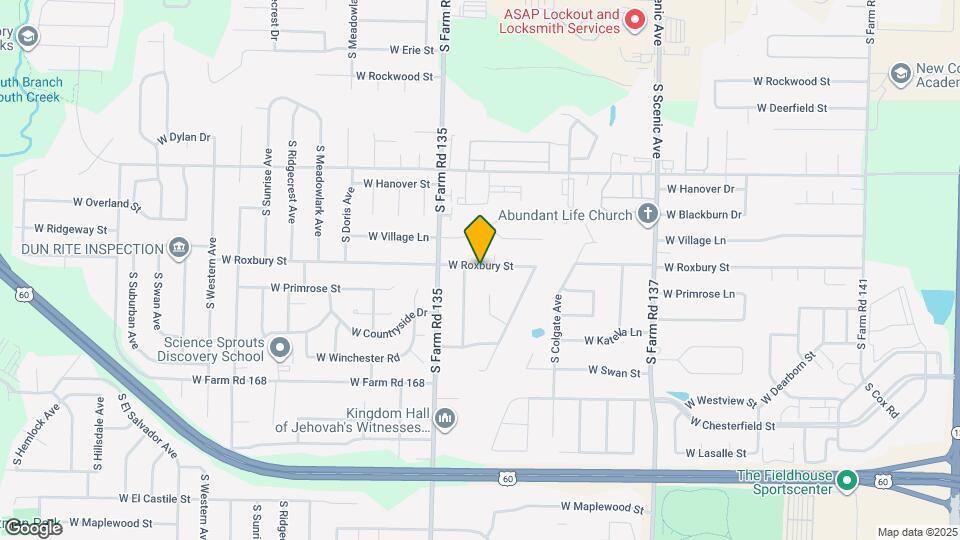 3016 W Roxbury St, Unit Apt B Map and Location Details