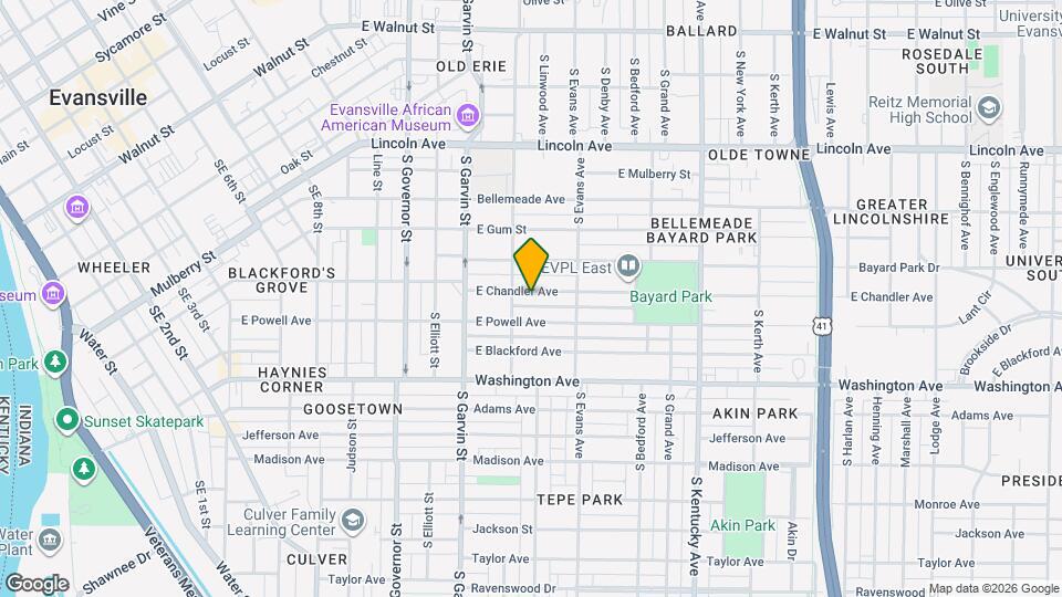719 E Chandler Ave Map and Location Details