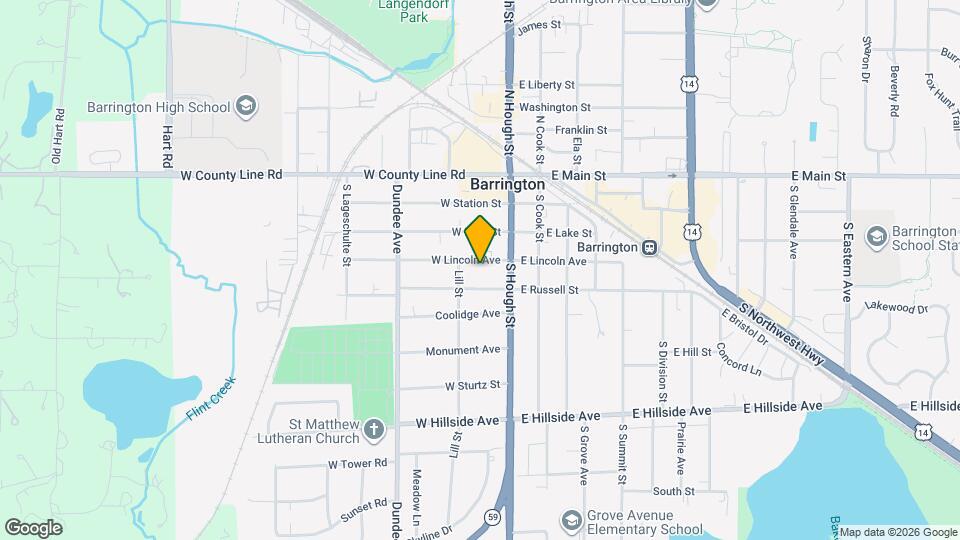 127 W Lincoln Ave, Unit Unit 1 Map and Location Details