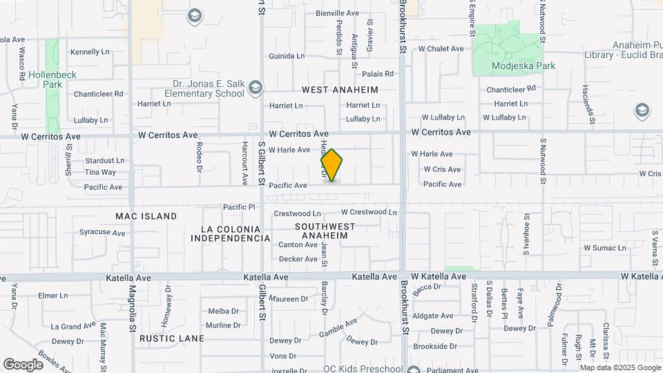 9740 Pacific Ave Map and Location Details