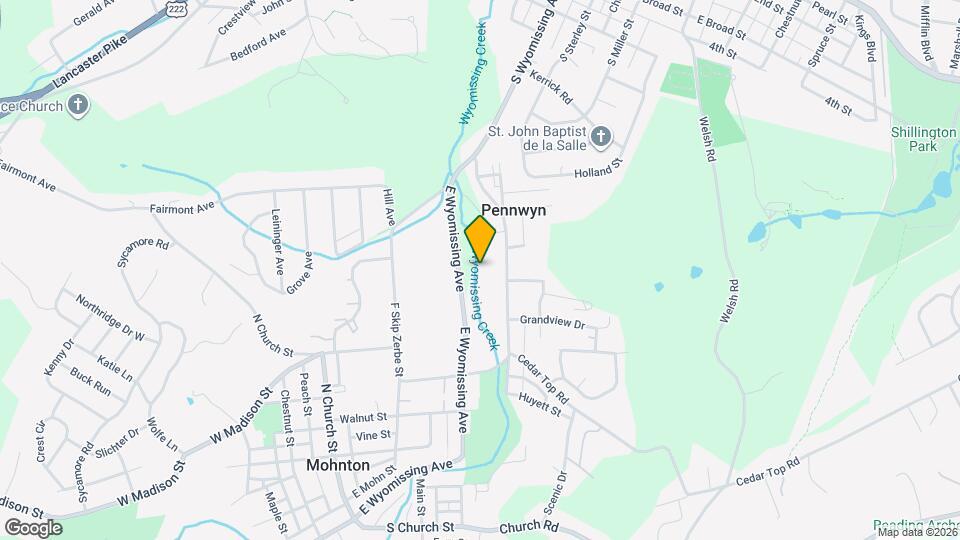 360 E Wyomissing Ave Map and Location Details