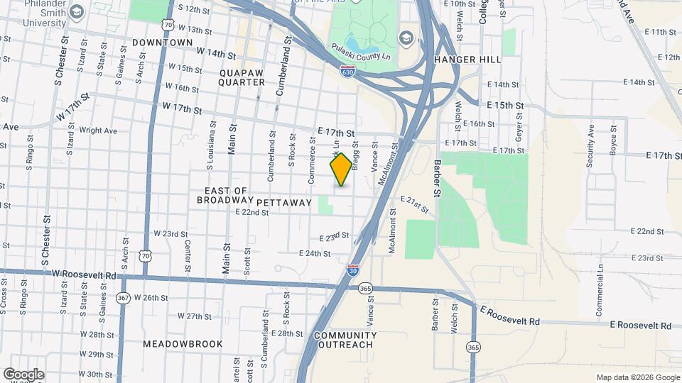 606 E 21st St Mapa y Detalles de la Ubicación