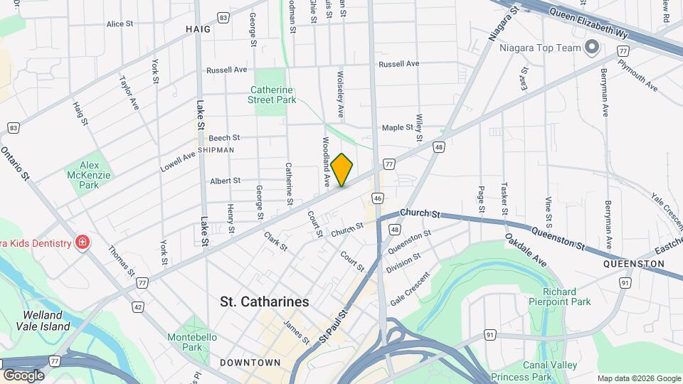 160 Welland Ave Map and Location Details