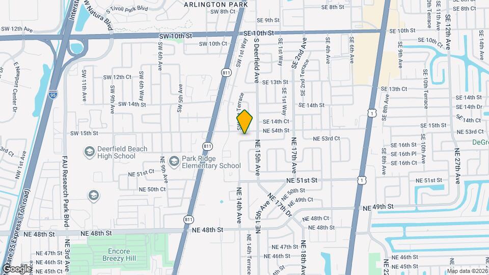 1433 NE 53rd Ct Map and Location Details