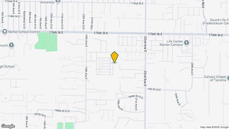 18005 17th Avenue Ct E Map and Location Details