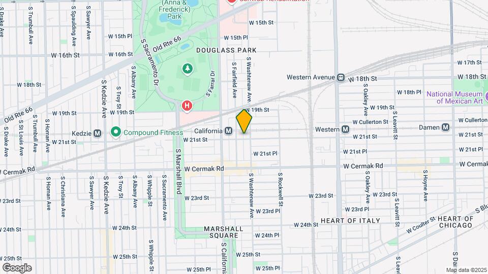 2026 S Washtenaw Mapa y Detalles de la Ubicación