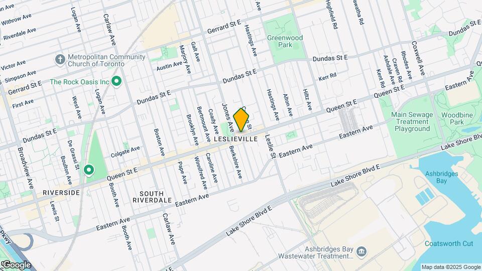 1170 Queen St E Map and Location Details