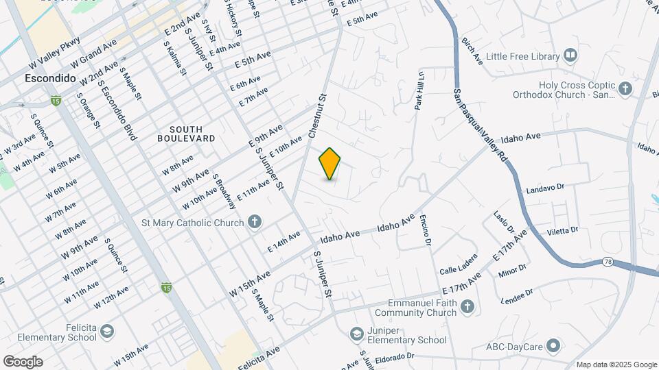 1305 Rincon Rd Mapa y Detalles de la Ubicación