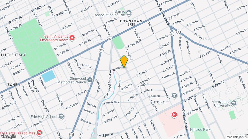 Acadaemy Apartments Map and Location Details