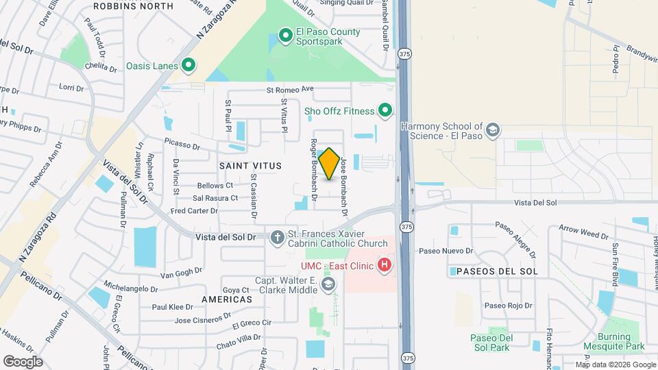 1634 Via Seca Dr Map and Location Details