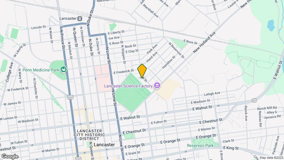 556 N Plum St Map and Location Details