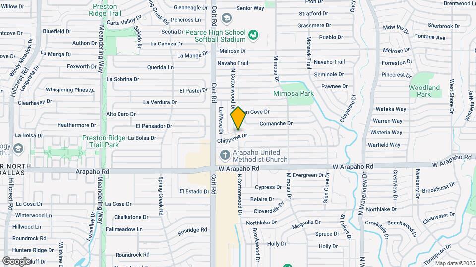 1336 Chippewa Dr Map and Location Details