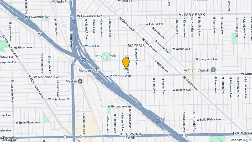 4416 N Kostner Ave Map and Location Details