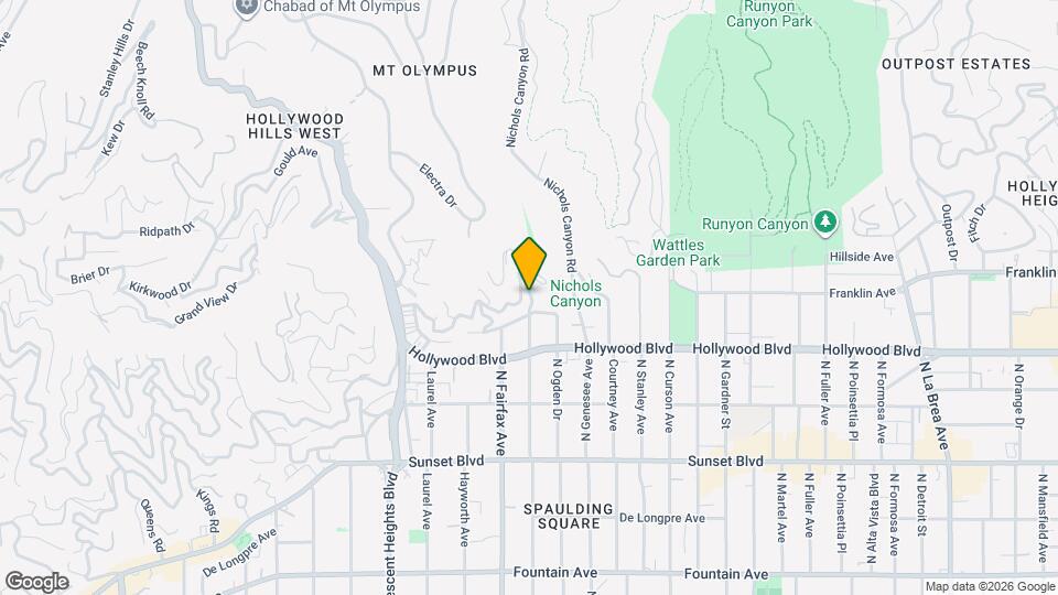 1767 N Orange Grove Ave Map and Location Details