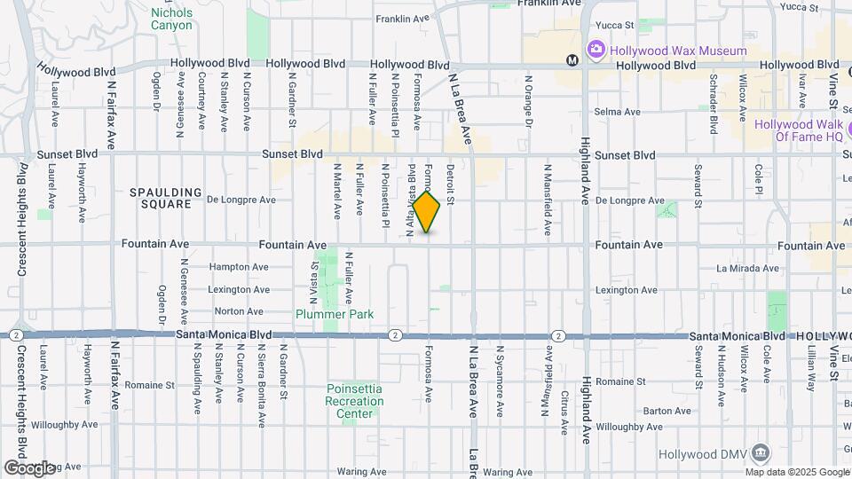 7205 Fountain Ave Mapa y Detalles de la Ubicación