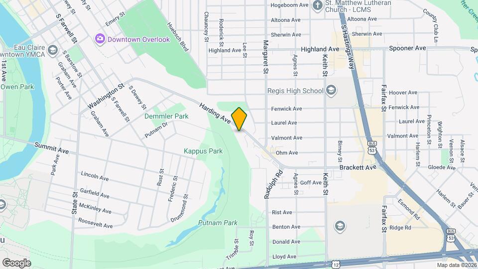 1505-1507 Harding Ave Map and Location Details