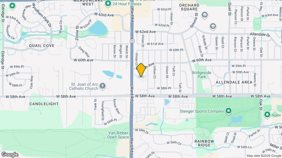 12309 W 58th Ct Map and Location Details