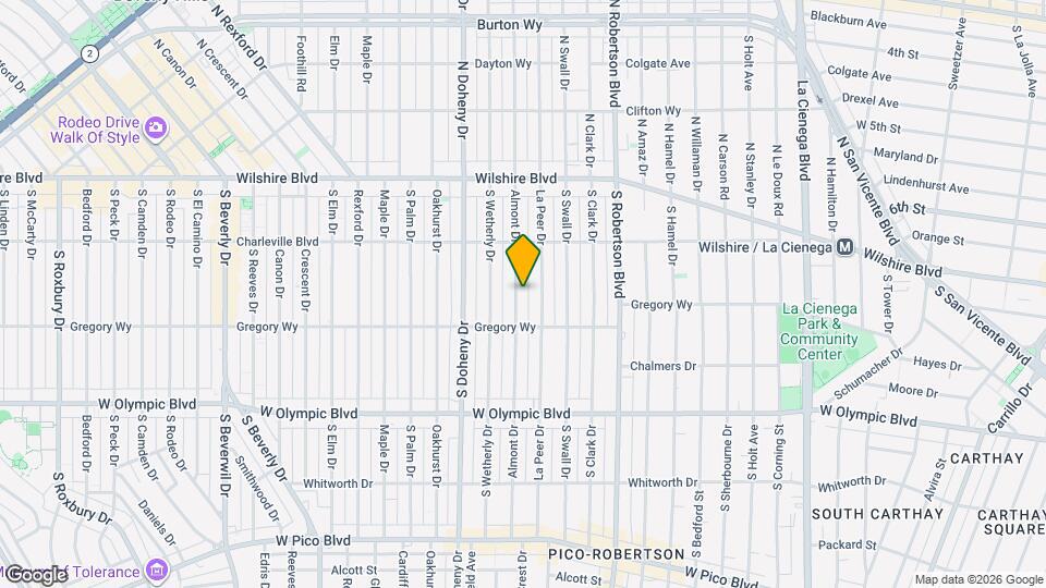 244 S Almont Dr Map and Location Details