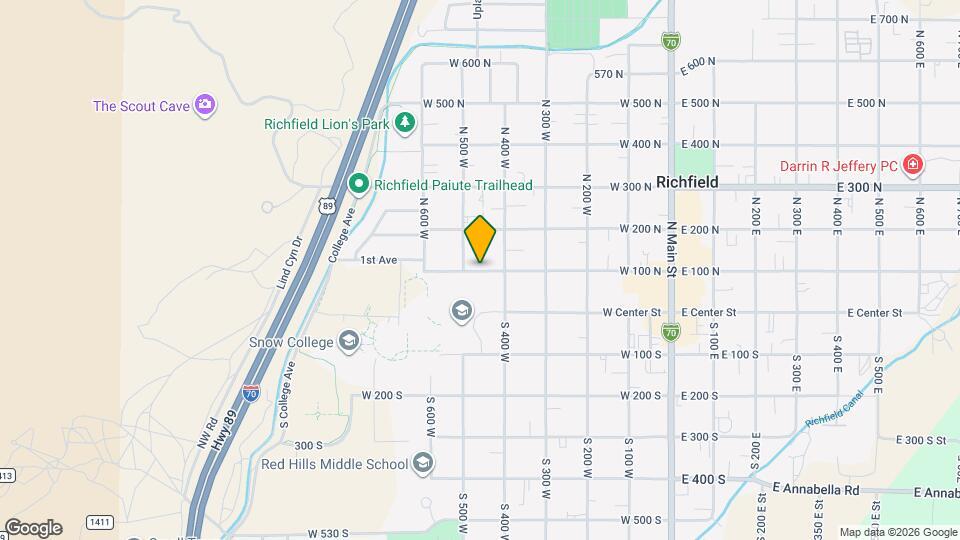 490 W 100 N Map and Location Details