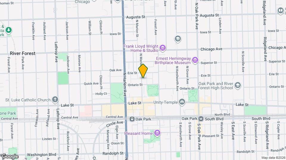 210 N Marion St Map and Location Details