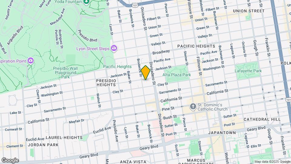 2971 Washington St Map and Location Details