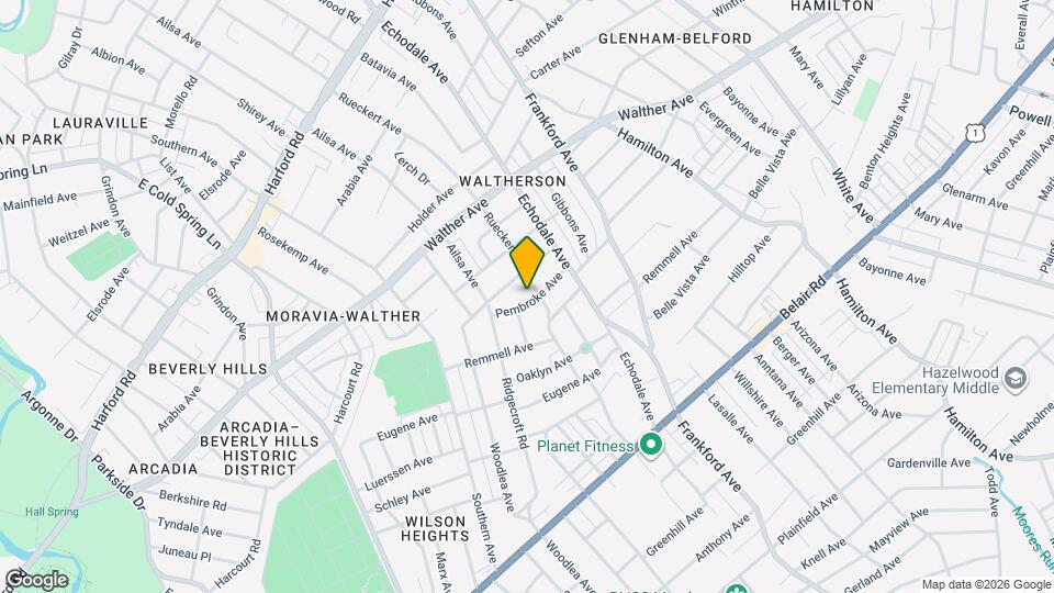 5118 Pembroke Ave Map and Location Details