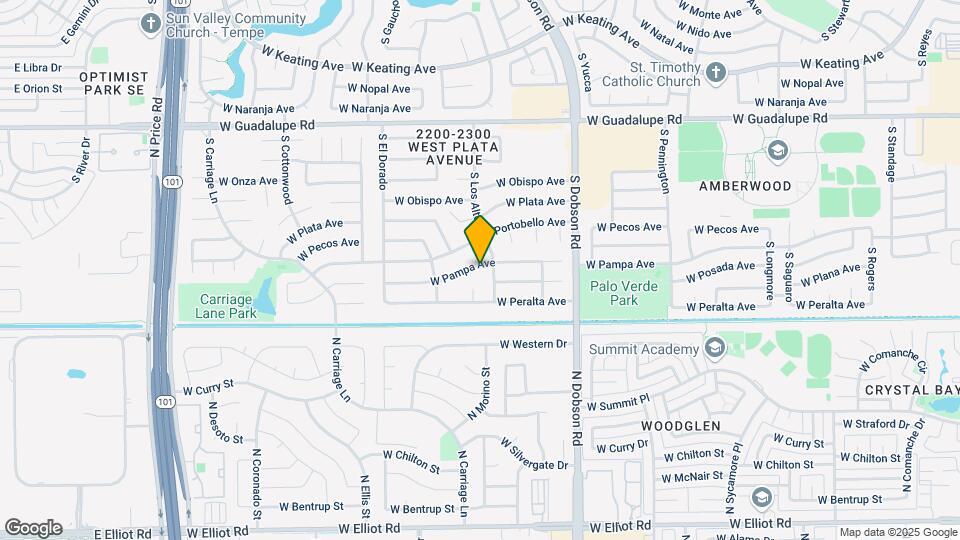 2221 W Pampa Ave Map and Location Details