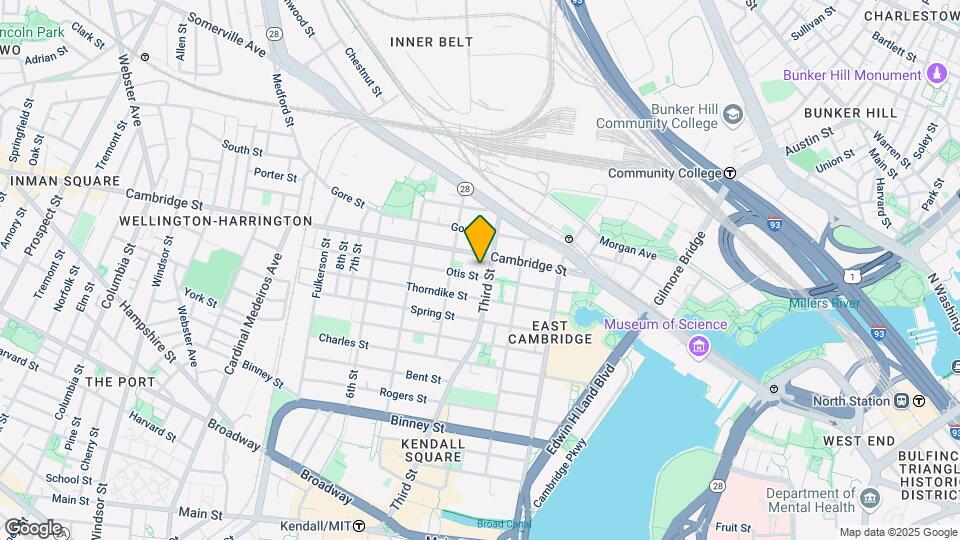 61 Otis St, Unit 2 Map and Location Details