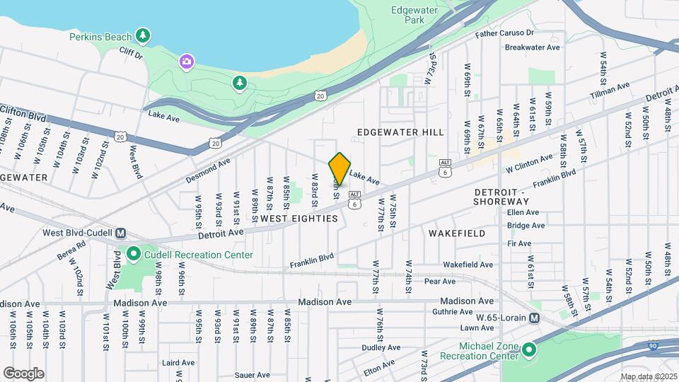 1369 W 80th St Mapa y Detalles de la Ubicación