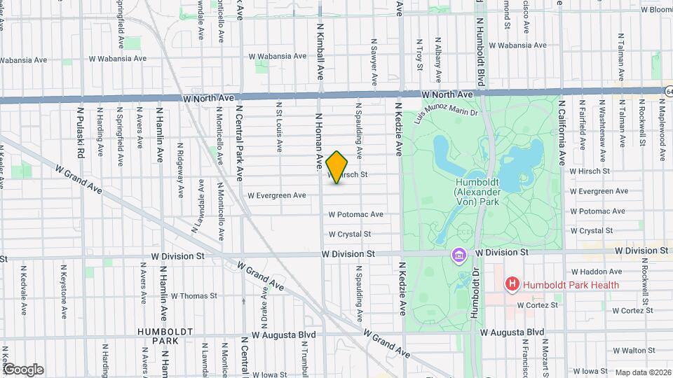 3336 W Evergreen Ave Map and Location Details