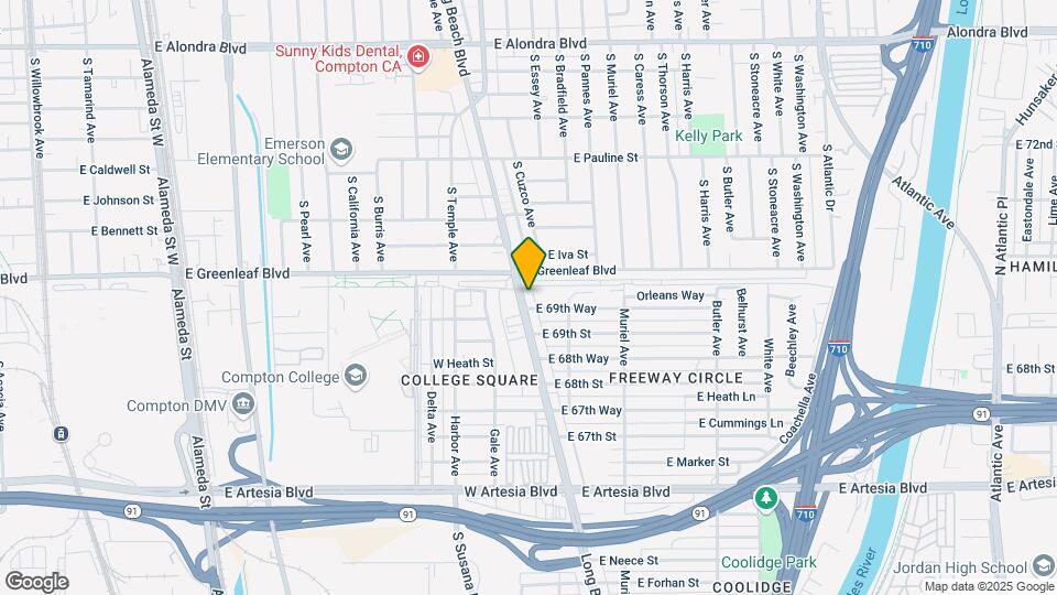 6968 Long Beach Blvd Mapa y Detalles de la Ubicación