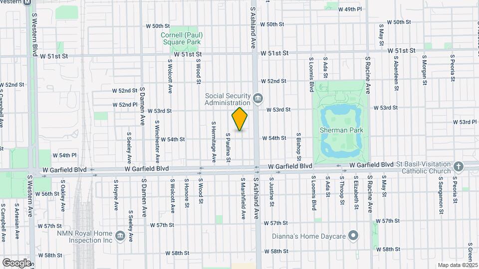 5354 S Marshfield Ave Map and Location Details