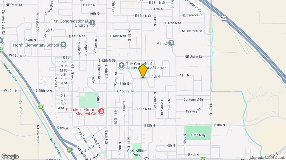 1110 E 11th N St Map and Location Details