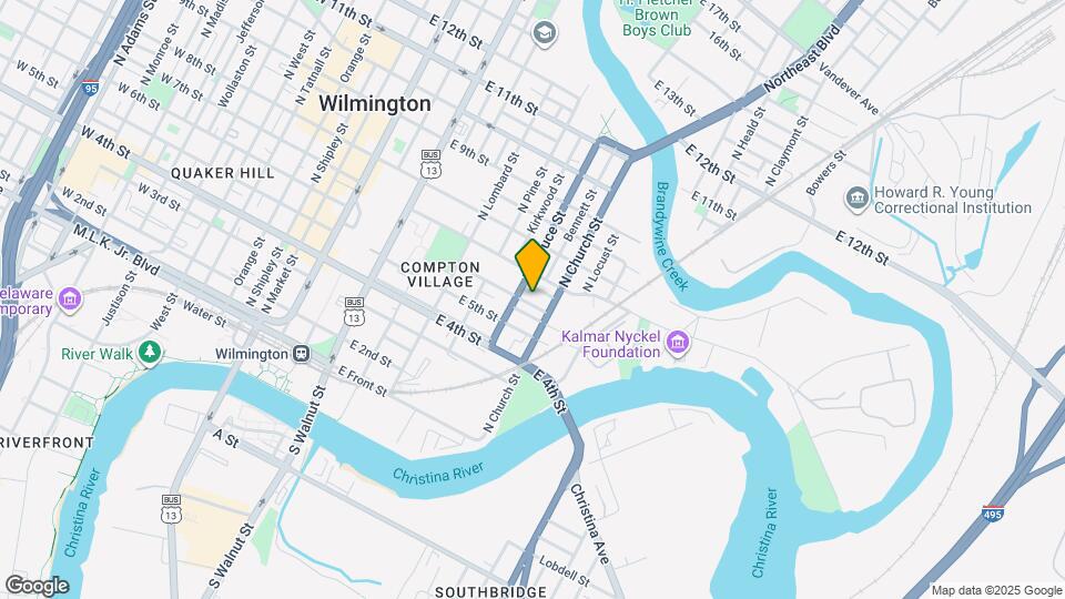 705 E 6th St Map and Location Details